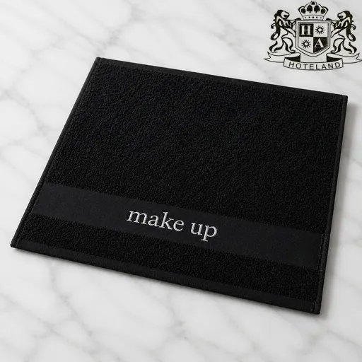 SMALL BLACK-ΠΕΤΣΕΤΑ 500gsm MAKE-UP (ΝΤΕΜΑΚΙΓΙΑΖ ΠΡΟΣΩΠΟΥ)(ΜΙΚΡΗ Διαστασεων 30 x 30) ME ENΔΟΥΦΑΣΜΕΝΗ ΤΗ ΦΡΑΣΗ MAKE UP