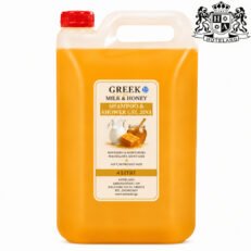GREEK MILK & HONEY Shampoo & Shower Gel 4L- Σαμπουαν & Aφρολουτρο ΜΑΖΙ (2σε1) σε μπετονι-κανιστρο 4LT με άρωμα ΜΕΛΙ & ΓΑΛΑ (2 τμχ/κιβώτιο) EΛΛΗΝΙΚΟ ΠΡΟΙΟΝ