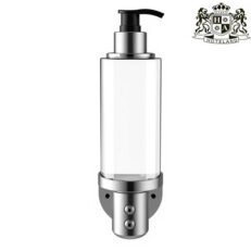Alternative view of INOX UNO (304 STEEL) Μονη Βαση dispenser INOX matt ME ΔΙΑΦΑΝΟ ΜΠΟΥΚΑΛΙ ΑΝΤΛΙΑΣ για τη σειρα καλλυντικων GREEK MYTHIC OLEA