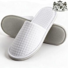 PREMIUM PIQUE White 100% ECO PURE cotton (UNISEX 30,0cm) με Διπλη εξωτερικη σόλα & κουτουπιε- Συσκευασμένες ανά ζεύγος σε ΟΙΚΟΛΟΓΙΚΟ διάφανο σακουλάκι (100 Ζευγη/Κιβ)