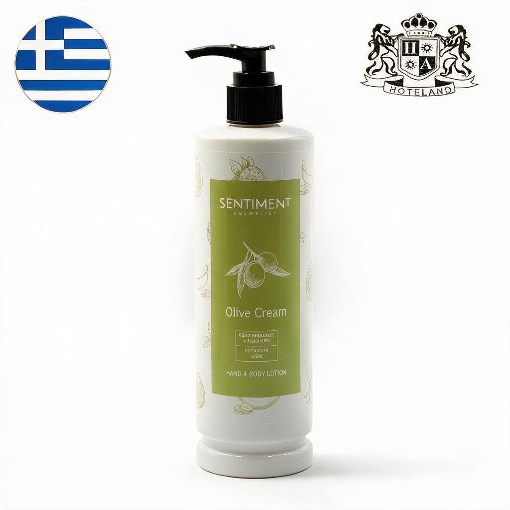 GREEK Fruits & Senses-Ενυδατικη Κρεμα Χεριων & Σωματος/Hand & Body Lotion σε μπουκαλι Aντλιας 400ml (DISPENSER) με αρωματα Ελαιολαδου (20 τμχ/κιβώτιο) EΛΛΗΝΙΚΟ ΠΡΟΙΟΝ