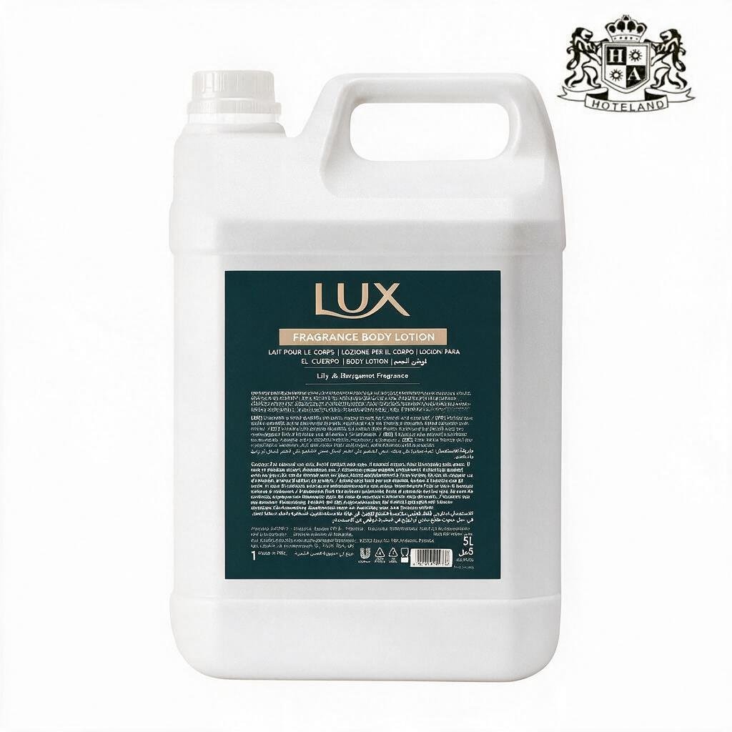 LUX GOLD PROFESSIONAL-Hand & Body Lotion/Kρεμα Χεριων & Σωματος σε Mπετονι-Κανιστρο 5000ml/5L με ΠΡΟΒΙΤΑΜΙΝΗ Β5 & αρωματα LUX (Lilly & Bergamot) (2 Tεμ/Κιβ)