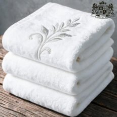 ZEROWASTE JASMIN 60 – Πετσέτες ΔΙΚΛΩΝΗΣ βασης με ΜΟΝΟΚΛΩΝΟ πελος Λευκές 600gsm με KENTHMA (ΠΡΟΣΩΠΟΥ 50x90)
