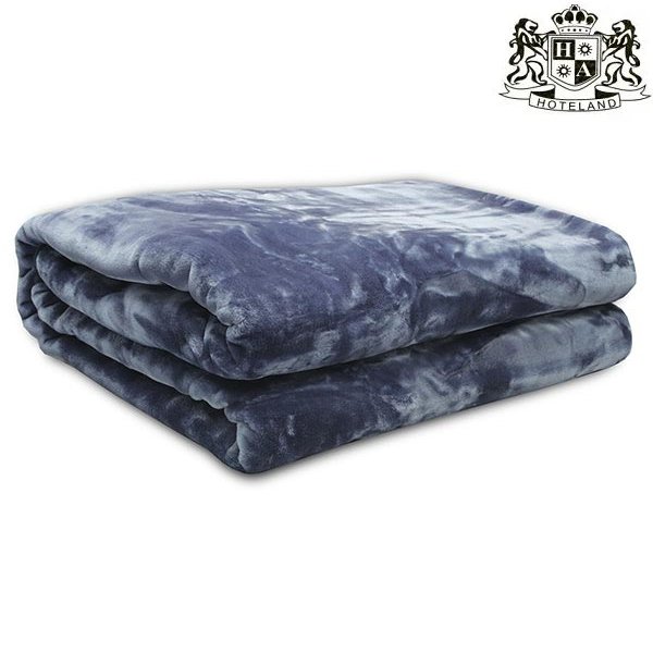 S-ΚΟΥΒΕΡΤΑ ΧΕΙΜΕΡΙΝΗ Blue Velour-ΙΣΠΑΝΙΑΣ 650GSM MONΗ (160 x 220)