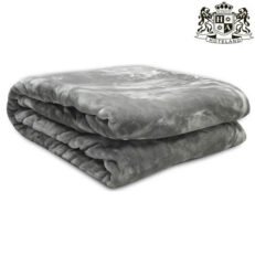 S-ΚΟΥΒΕΡΤΑ ΧΕΙΜΕΡΙΝΗ Gray Velour-ΙΣΠΑΝΙΑΣ 650GSM ΔΙΠΛΗ (160 x 220)