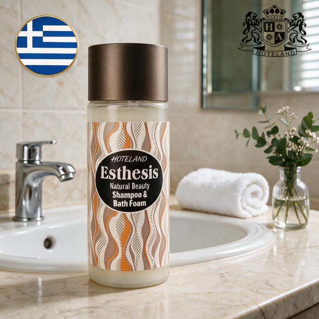 ESTHESIS GREEK NATURAL BEAUTY-Σαμπουαν & Αφρολουτρο/Shampoo & Bath Foam σε μπουκαλι 35ml με εκχυλισματα Γλυκερινης & Πανθενολης (250 τμχ/κιβώτιο) EΛΛΗΝΙΚΟ ΠΡΟΙΟΝ