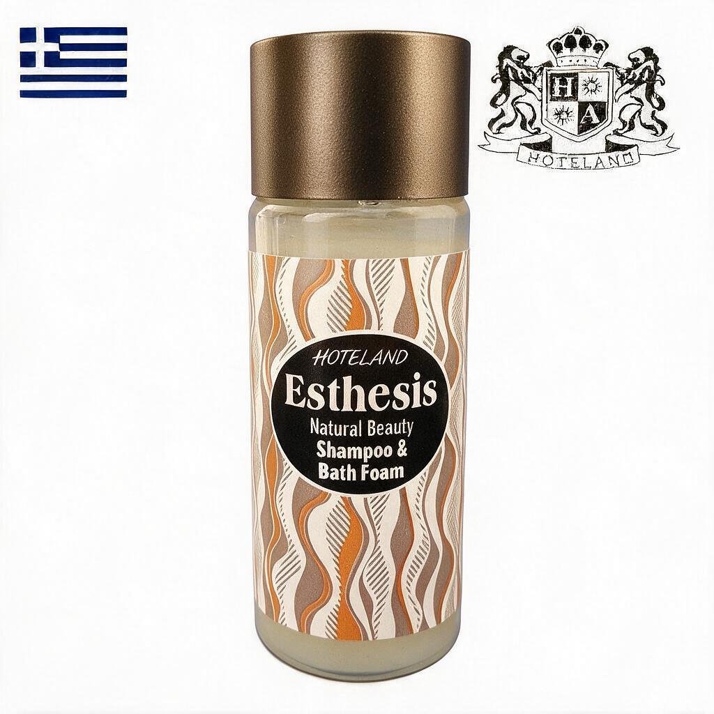 ESTHESIS GREEK NATURAL BEAUTY-Σαμπουαν & Αφρολουτρο/Shampoo & Bath Foam σε μπουκαλι 35ml με εκχυλισματα Γλυκερινης & Πανθενολης (250 τμχ/κιβώτιο) EΛΛΗΝΙΚΟ ΠΡΟΙΟΝ - Image 2