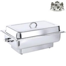 BAIN MARIE CLASSIC INOX-Ανοξειδωτο Σκευος Μπουφε Ηλεκτρικο Με Kλασσικο Καπακι (Βαθος 6,50cm)