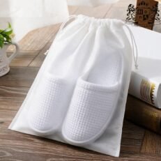 Alternative view of A-PIQUE White 100% ECO PURE cotton (UNISEX 30,0cm) (ΠΑΧΟΣ ΣΟΛΑΣ 5cm) (Λευκο Non-Woven Πουγκι Ανα Ζευγος) (100 Ζευγη/Κιβ)